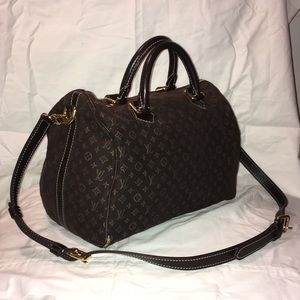 Speedy 30 Mini Lin Idylle cross body bag w/ strap